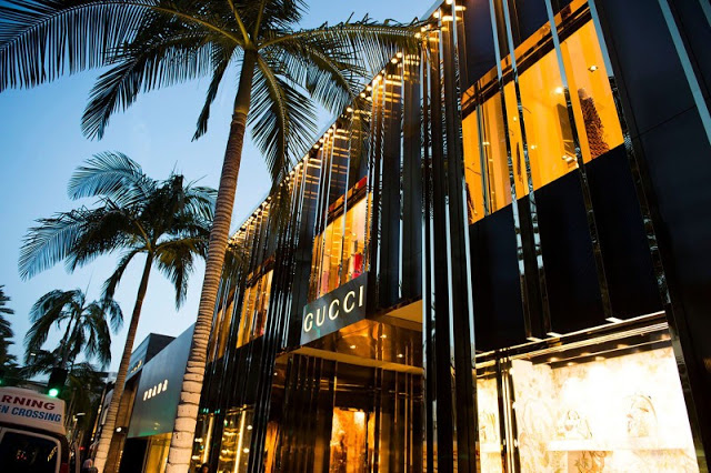 Boutique gucci De luxe à beverlly hills & Personal Shopping accessible avec Privilège Conciergerie, la Conciergerie de luxe Belge.